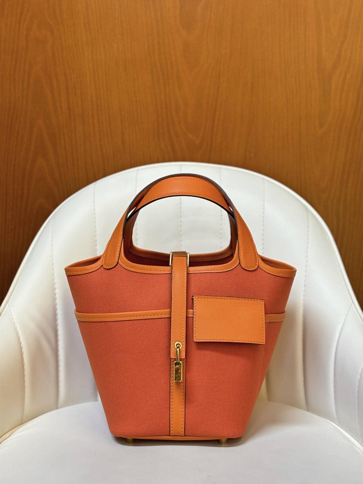 Picotin Canvas-Leather Combo